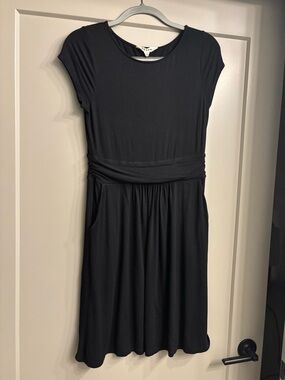 Boden Jersey Black Midi Dress